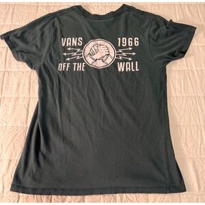 Vans‎ Off The Wall Graphic T-Shirt 1966 Custom Fit Short Sleeve Small